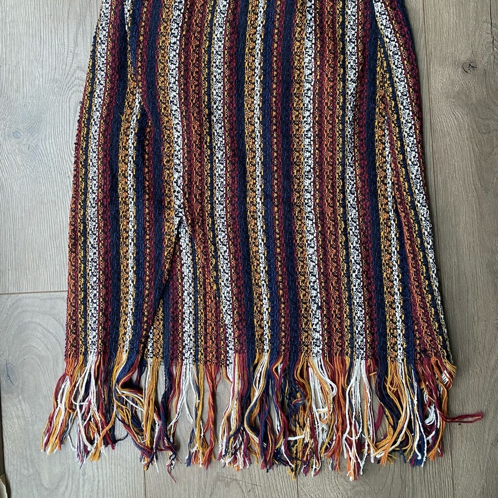 Fringe sweater skirt